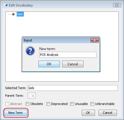 Enter new term