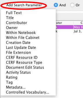 Add search parameter